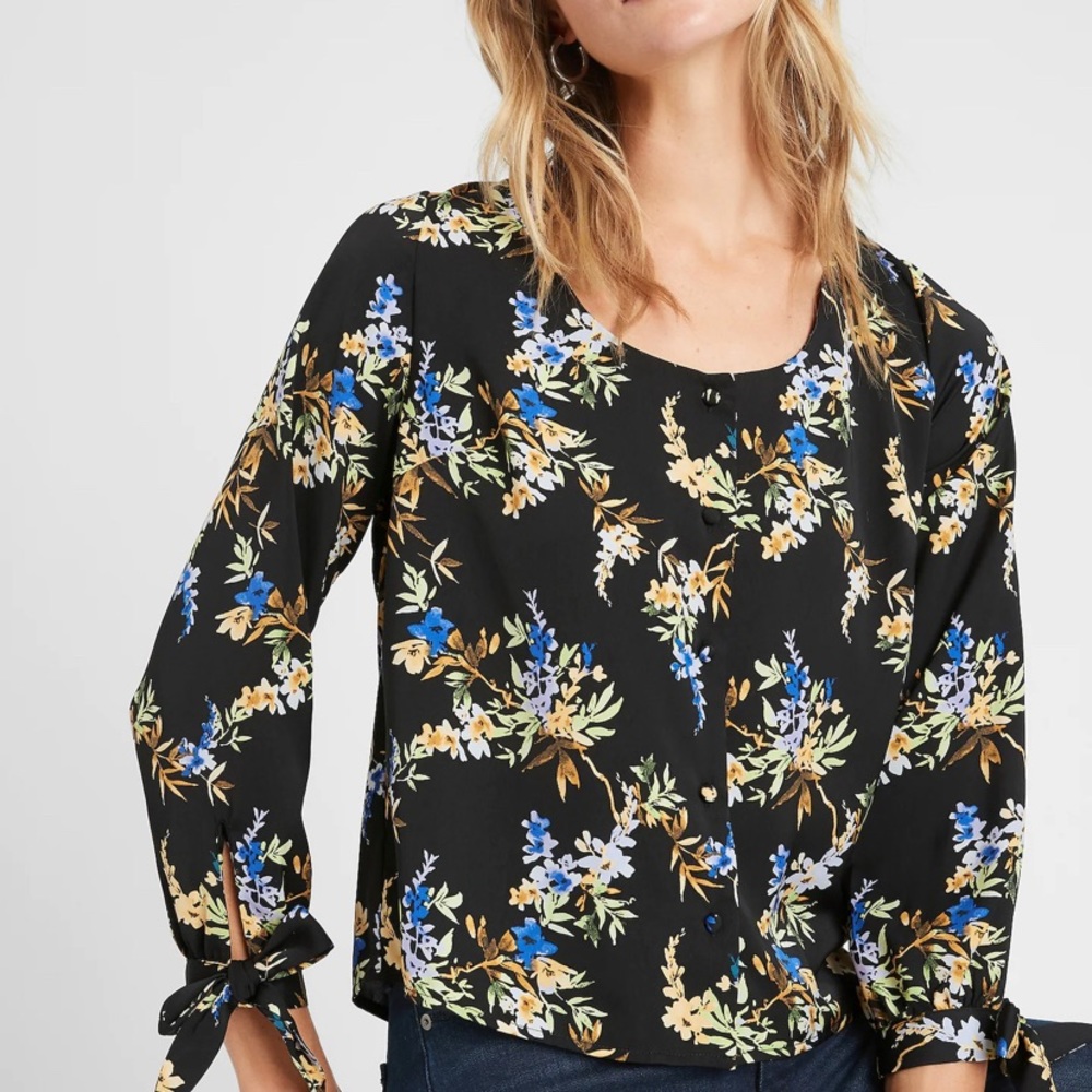 Banana republic button-front blouse